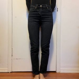 Levi's Black Straight Leg Jeans for Women
